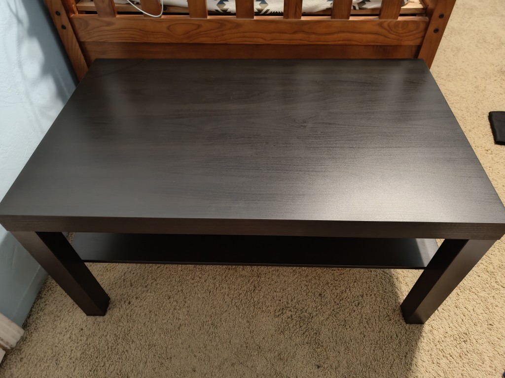 a picture of one of the tables assembled
